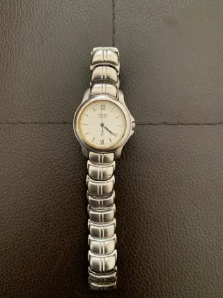 Reloj Racer Vintage Plata y Blanco