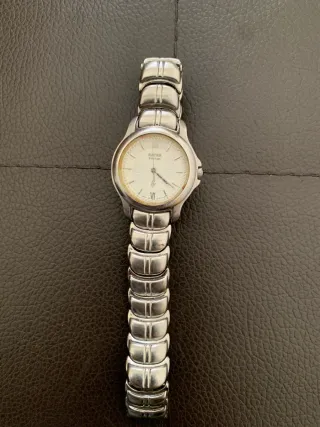 Reloj Racer Vintage Plata y Blanco