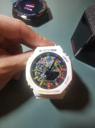 G-Shock Reloj Blanco Multicolor