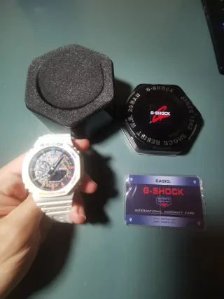 G-Shock Reloj Blanco Multicolor