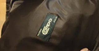 Abrigo de mouton mujer negro