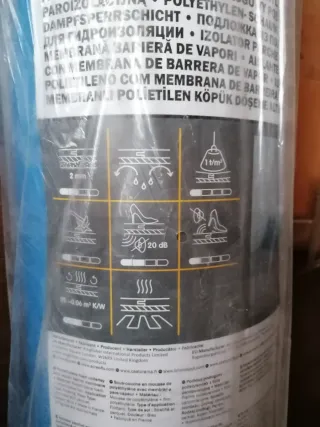 Barrera de vapor + aislante 15 m2