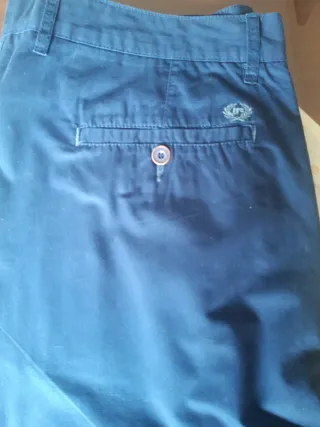 Pantalón de vestir caballero talla 50 azul