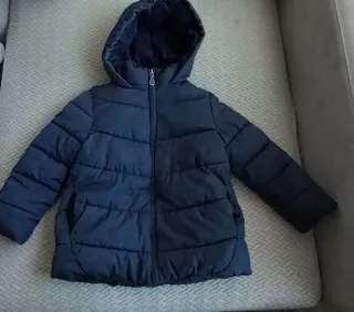 Abrigo plumífero niño/niña acolchado con capucha