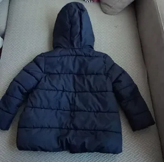 Abrigo plumífero niño/niña acolchado con capucha