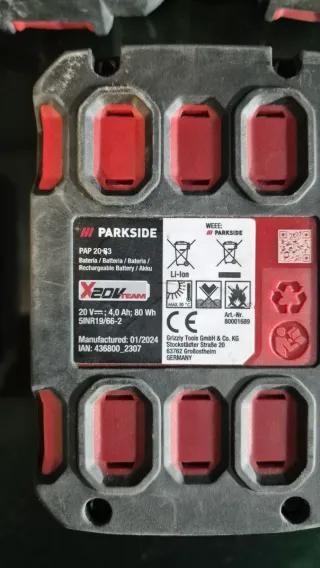 Batería Parkside 4Ah