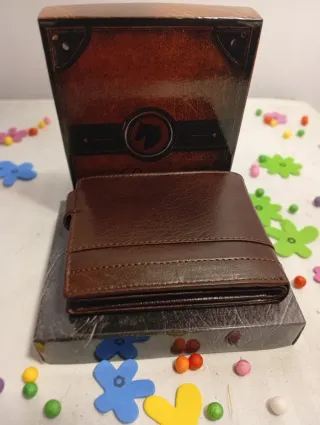 Cartera de Piel Marrón