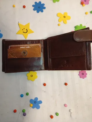 Cartera de Piel Marrón