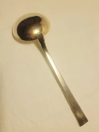 Mestolo Christofle in lega argento, gr 290, cm 30,