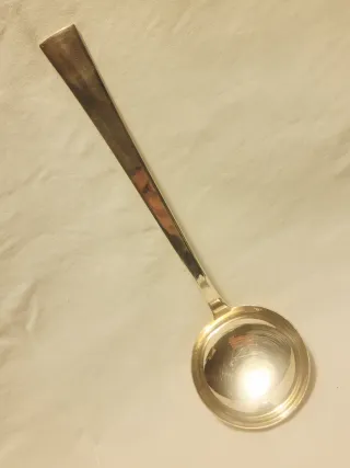 Mestolo Christofle in lega argento, gr 290, cm 30,