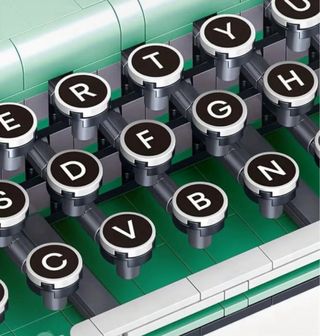 Macchina da scrivere stile Lego vintage
