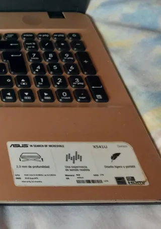 Portátil Asus X541U para repuestos