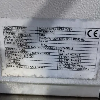 Horno de pizza doble altura