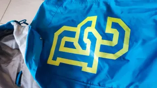 Giacca DC con cappuccio e logo