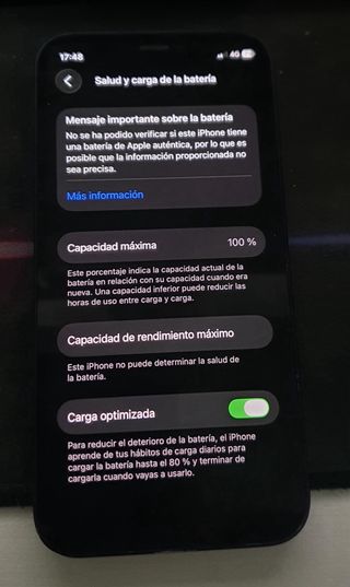 iPhone 12 mini negro con su caja original