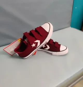 Bambas Converse Burdeos Velcro