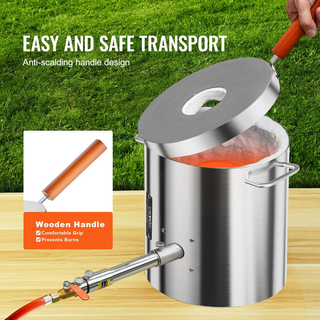 Kit di Forno Fusorio a Gas Propano Capienza 8kg Te