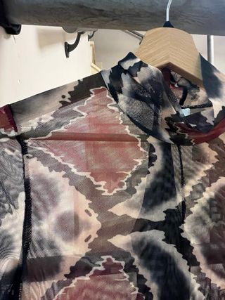 Vestido largo gasa estampado