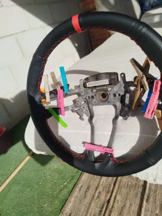 Volante Honda Civic 2006-2012 Negro/Rojo