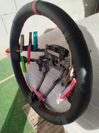 Volante Honda Civic 2006-2012 Negro/Rojo