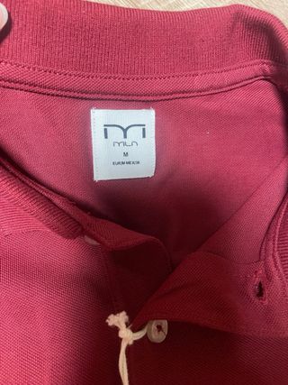 Polo Milano Hombre Manga Larga, color vino