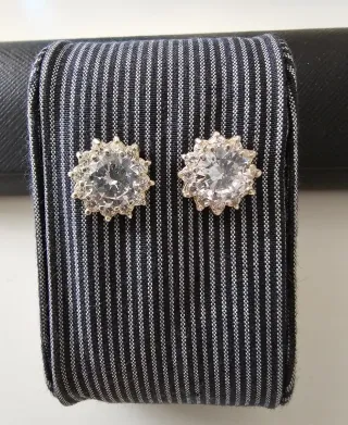Pendientes de plata con circonitas