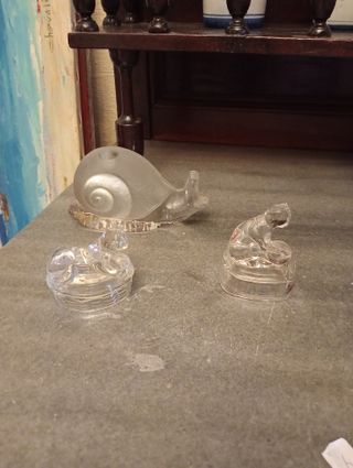 Figuras de cristal decorativas