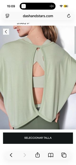 Camiseta deportiva verde DASH AND STARS