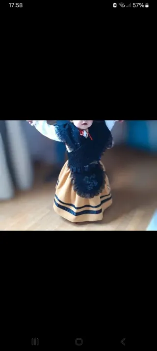 Traje Asturiana Niña 1-2 Años. Alpargatas talla 22