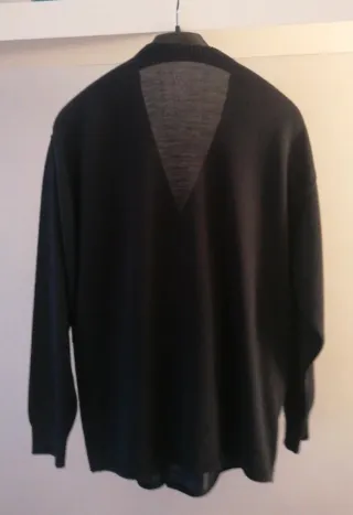 Chaqueta ante hombre azul marino