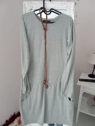 Vestido gris invierno talla M