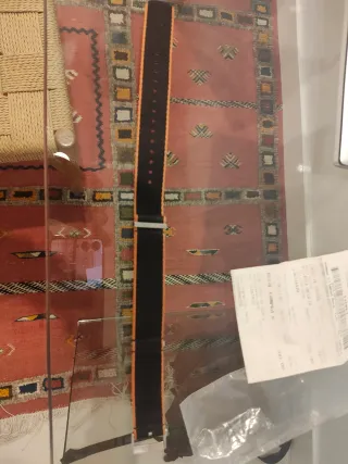 Correa Nato Omega Seamaster Original Negra/Naranja