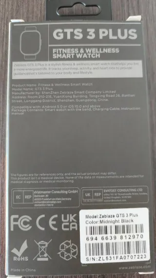 Smartwatch Amoled para Android e Iphone