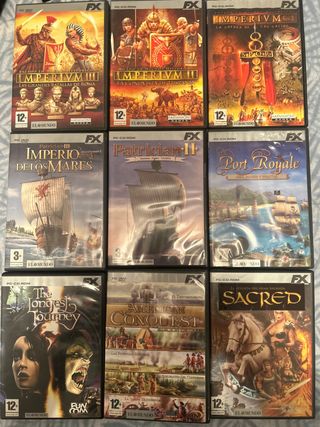 Lote 9 Juegos PC FX Clásicos