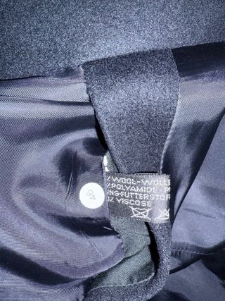 Abrigo Hugo Boss Hombre Lana Azul Oscuro