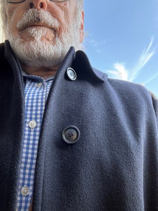 Abrigo Hugo Boss Hombre Lana Azul Oscuro