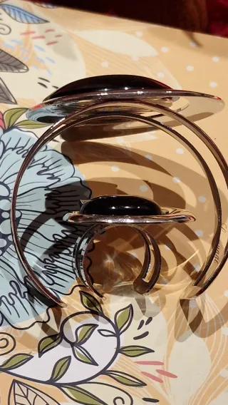 Anillo y Pulsera Plata Negra