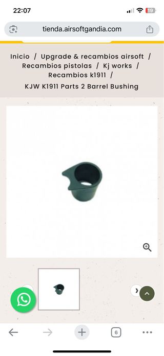 Piezas Colt 1911 MEU y Beretta KJW