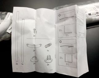 IKEA Vikarn barra ducha blanco 90–160 cm nueva