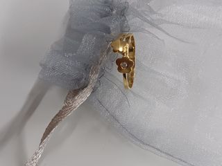 Anillo Oro 18K Flores