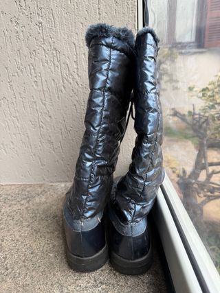 Stivali nuovi invernali blu con pelo Tg. 36/37