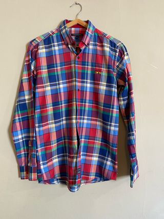 Camisa Spagnolo cuadros manga larga T16