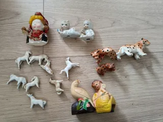 Lote figuras porcelana animales y personas