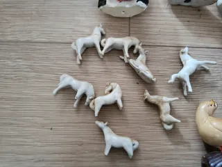 Lote figuras porcelana animales y personas