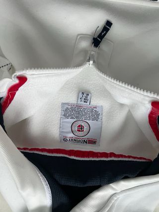 Sudadera Geographical Norway Blanca