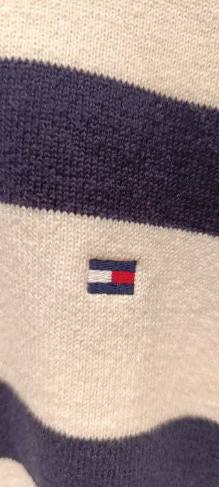 Jersey Tommy Hilfiger Rayas Azul Blanco