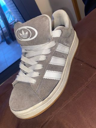 Zapatillas Adidas Campus Beige/Blanco