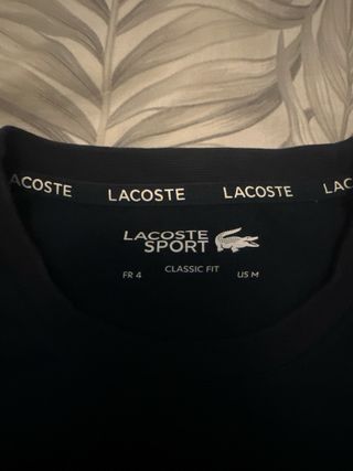 Sudadera Lacoste Negra Talla M