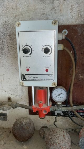 Lámparas propano granja con regulador