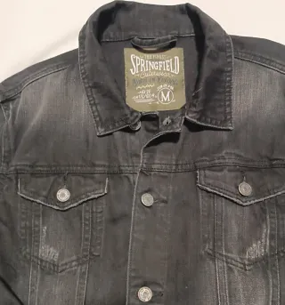 Cazadora vaquera Springfield negra Talla M